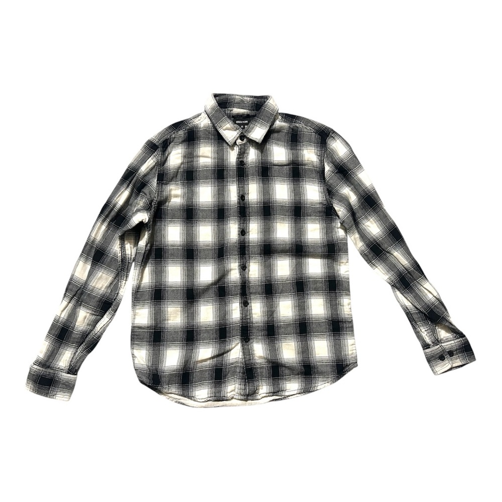 Brixton Black & White Plaid Button-Down Shirt